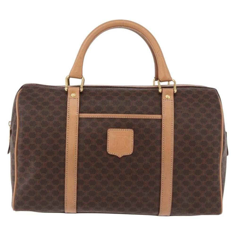 Celine Macadam Boston Bag Brown